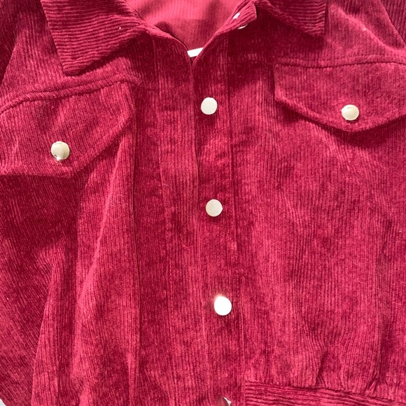 Maroon Corduroy Jacket - Picture 5 of 6